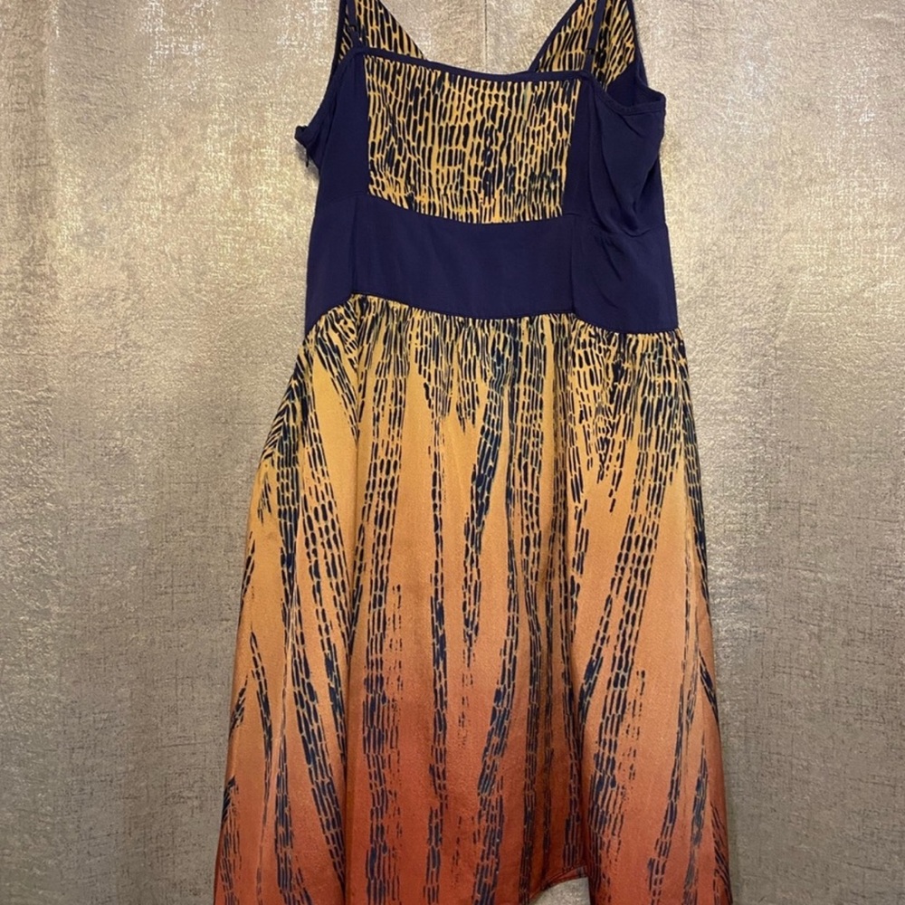 Urban Outfitters Ecotè Boho Ombré Spaghetti Strap Multicolored Mini Dress - Picture 11 of 16